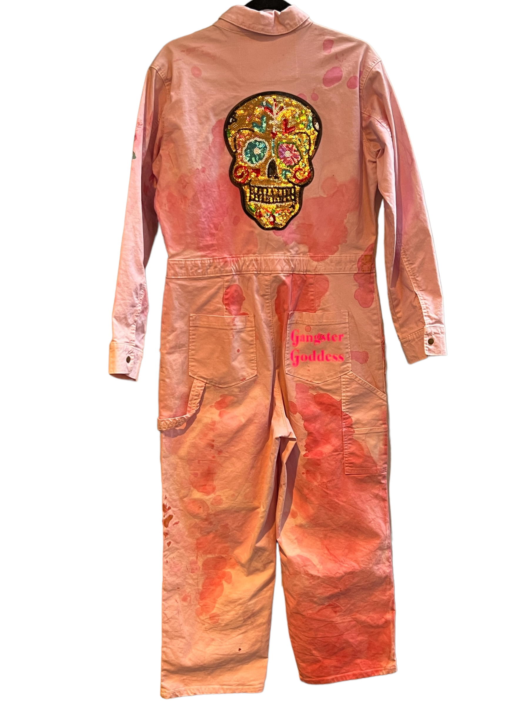 One of a Kind Hand Painted Jump Suit